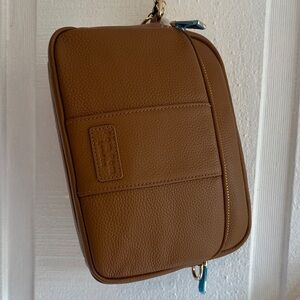 Pom Pom London Original Brown Leather Crossbody Bag